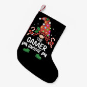 Petite Chaussette De Noël Gamer Gnome Buffalo Plaid Matching Family Xmas (Devant (Accrochage))