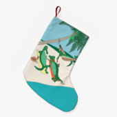 Petite Chaussette De Noël Gator Tropical Christmas Stocking (Devant (Accrochage))
