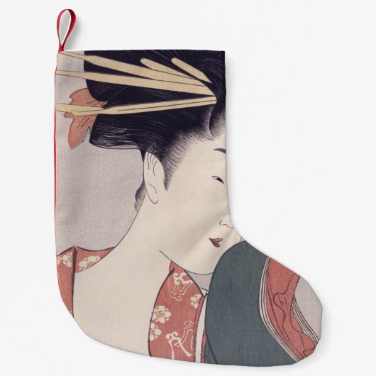 Petite Chaussette De Noël Geisha japonais (Devant)