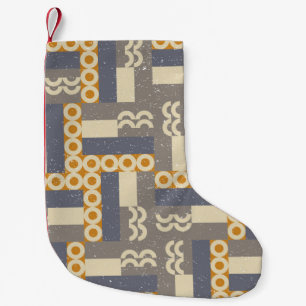 Petite Chaussette De Noël Geometric seamless pattern in retro style . Modern