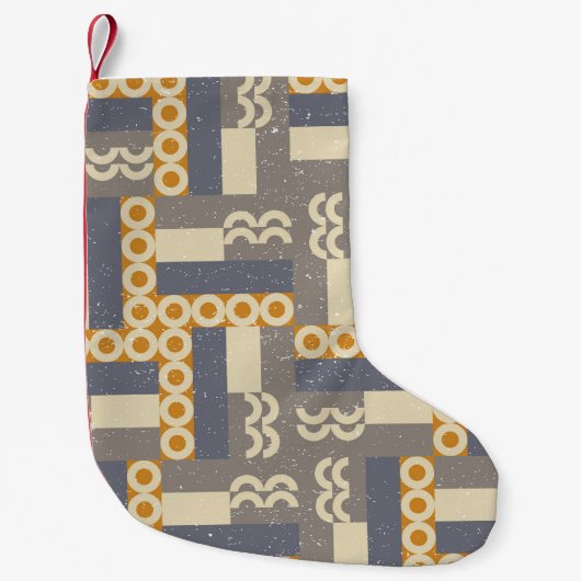 Petite Chaussette De Noël Geometric seamless pattern in retro style . Modern (Devant)