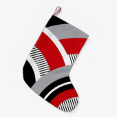 Petite Chaussette De Noël Géométrie colorée (Devant (Accrochage))