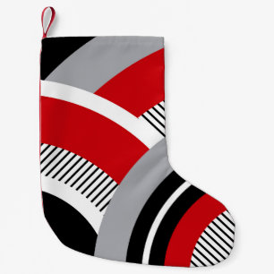 Petite Chaussette De Noël Géométrie colorée