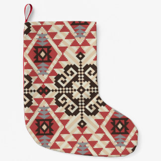 Petite Chaussette De Noël Géométrique ethnique : Abstrait sans fil