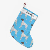 Petite Chaussette De Noël German Shorthred Pointer dog (Devant (Accrochage))