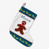 Petite Chaussette De Noël Gingerbread Man (Devant (Accrochage))