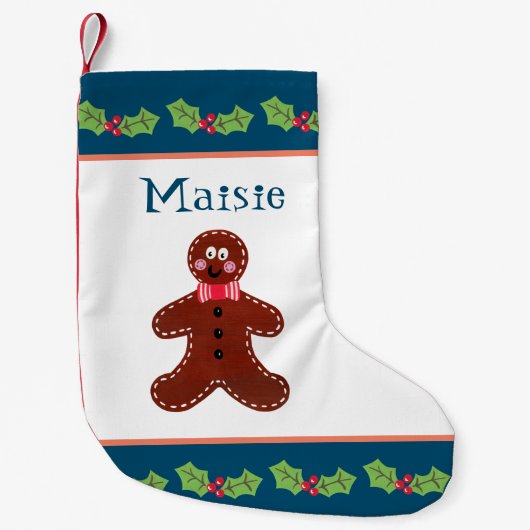 Petite Chaussette De Noël Gingerbread Man (Devant)