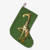 Petite Chaussette De Noël Girafe brillante (Devant (Accrochage))