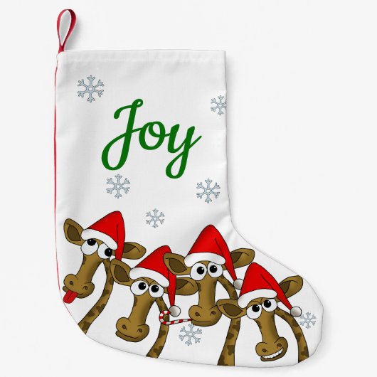 Petite Chaussette De Noël Girafe de Christmas (Devant)