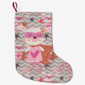 Petite Chaussette De Noël Girl Superhero Bunny (Devant)