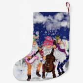 Petite Chaussette De Noël Gnome Music Band Funny Christmas Stocking (Dos)