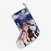 Petite Chaussette De Noël Gnome Music Band Funny Christmas Stocking (Dos (Accrochage))