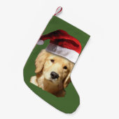 Petite Chaussette De Noël Golden Retriever de Noël (Devant (Accrochage))