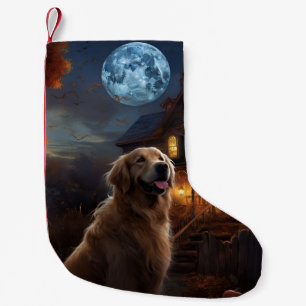 Petite Chaussette De Noël Golden Retriever Halloween effroi