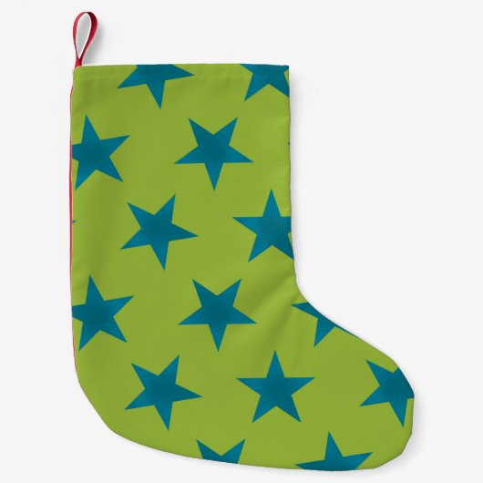 Petite Chaussette De Noël Golden Stars Motif 20 (Devant)