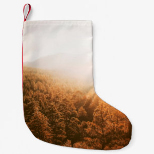 PETITE CHAUSSETTE DE NOËL GOLDEN SUN OVER A FOREST