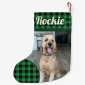 Petite Chaussette De Noël Goldendoodle Chien Personnalisé (Dos)