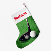 Petite Chaussette De Noël Golf Club et Golf Ball (Dos (Accrochage))