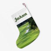 Petite Chaussette De Noël Golf et trappes de sable (Dos (Accrochage))