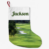 Petite Chaussette De Noël Golf et trappes de sable (Devant)