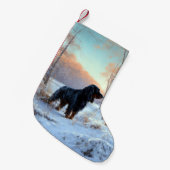 Petite Chaussette De Noël Gordon Setter Laisse Il Neige Noël (Devant (Accrochage))