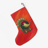 Petite Chaussette De Noël Grand Noël de Triceratops de fête (Dos (Accrochage))