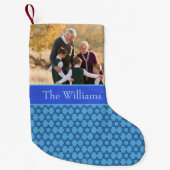 Petite Chaussette De Noël Grand-parents Photo Hanoukka (Devant)