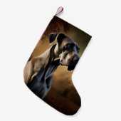 Petite Chaussette De Noël Grande Dane Halloween effrayante (Devant (Accrochage))
