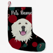 Petite Chaussette De Noël Grande Pyrénées personnalisées (Devant)
