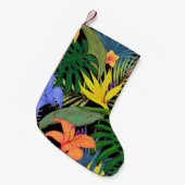 Petite Chaussette De Noël Graphique de fleur d'Aloha de Hawaii tropical (Devant (Accrochage))