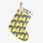 Petite Chaussette De Noël Gray wolf with pipe cartoon (Devant (Accrochage))