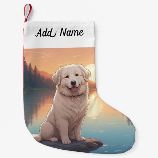 Petite Chaussette De Noël Great Pyrenees (Devant)