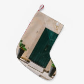 PETITE CHAUSSETTE DE NOËL GREEN CACTUS PLANT NEAR GREEN DOOR (Devant (Accrochage))