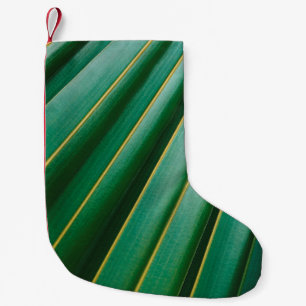 Petite Chaussette De Noël Green leaf texture plant stripes