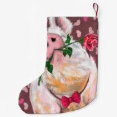 Petite Chaussette De Noël Gros Noël de porc (Dos)