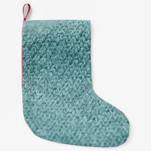 Petite Chaussette De Noël Gros plan d'arrière - plan texturé tricoté vert