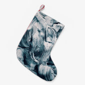 Petite Chaussette De Noël Grunge brush strokes background (Devant (Accrochage))