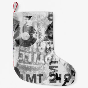 Petite Chaussette De Noël grungeabstraite, vieux, alternative, antique, anti