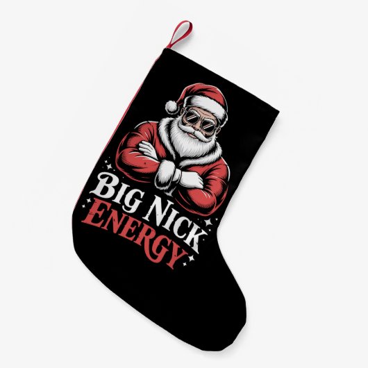 Petite Chaussette De Noël Grunt Style Big Nick Energy Funny Santa Christmas (Devant (Accrochage))