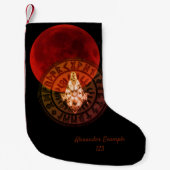 Petite Chaussette De Noël Guerrier maçonnique (Devant)