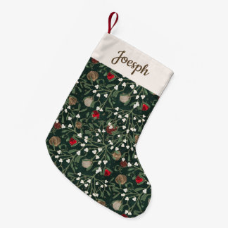 Petite Chaussette De Noël Gui de Noël & Ornement Fantaisie de Noël