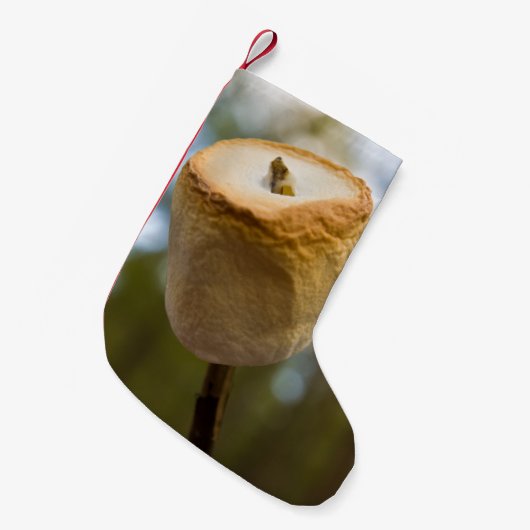 Petite Chaussette De Noël Guimauves de torréfaction (Devant (Accrochage))