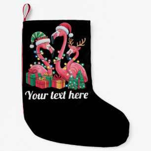 Petite Chaussette De Noël Guirlande de Noël Flamant Rose Palmier Personnalis