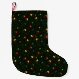Petite Chaussette De Noël Guirlandes de Noël enroulées dans des feuilles de