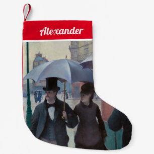 Petite Chaussette De Noël Gustave Caillebotte - Rue de Paris, temps de pluie