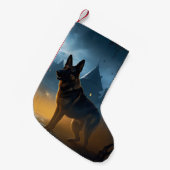 Petite Chaussette De Noël Halloween berger allemand effroi (Devant (Accrochage))