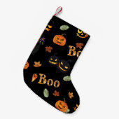 Petite Chaussette De Noël Halloween Cat Boo (Devant (Accrochage))