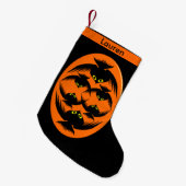 Petite Chaussette De Noël Halloween Crows Custom Christmas Stocking (Devant (Accrochage))
