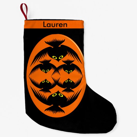 Petite Chaussette De Noël Halloween Crows Custom Christmas Stocking (Devant)