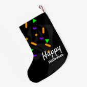 Petite Chaussette De Noël Halloween Stocking | Arbre Éffrayant (Dos (Accrochage))